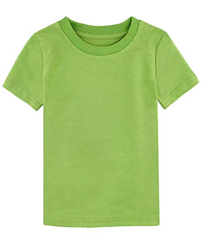 MOMBEBE COSLAND Camisetas Bebé Niños Corta Algodón T-Shirt, 86, Verde Hierba