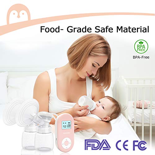 Momcozy Nueva Versión Extractor De Leche Eléctrico, 2 Modos, 9 Niveles, Adecuado Para Senos Unilaterales/bilaterales, Silicona De Grado Alimenticio, Sin Bpa, Función De Memoria, Botón Físico