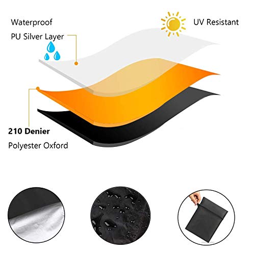 Momoco Funda de Barbacoa, Impermeable Funda, a Prueba de Polvo para Exteriores 210D Oxford Fabric Funda Barbacoa, Cubierta de Parrilla Duradera y Conveniente (57“ x 24” x 46 “)
