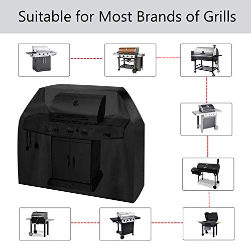 Momoco Funda de Barbacoa, Impermeable Funda, a Prueba de Polvo para Exteriores 210D Oxford Fabric Funda Barbacoa, Cubierta de Parrilla Duradera y Conveniente (57“ x 24” x 46 “)