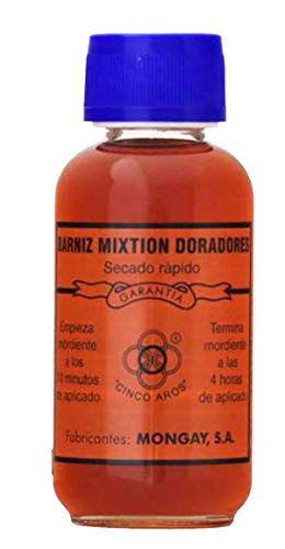 Mongay -Barniz Mixtión Doradores Cinco Aros Secado RÁPIDO (125 ml)