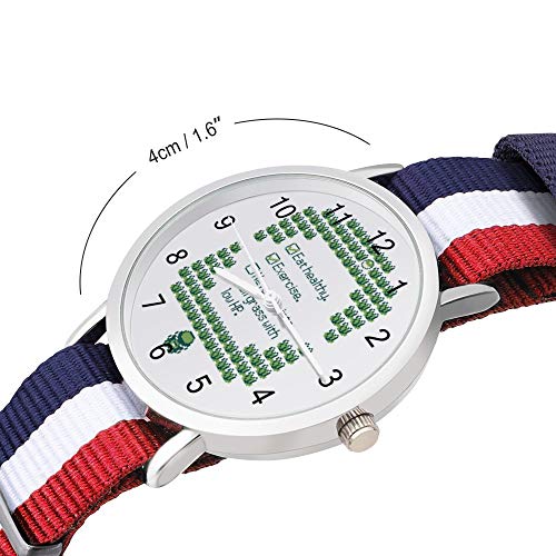 Monster of The Pocket Green Trainer Tips - Reloj de pulsera trenzado, con escala, color verde