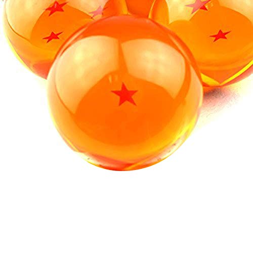 Monuary 7 Piezas Bolas Dragon Ball, Bolas de Dragón 1 a 7 Estrellas con Caja de Regalo, Coleccionables para Dragonball Z Regalo - Diámetro 4,3CM
