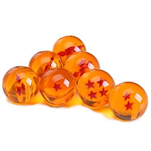 Monuary 7 Piezas Bolas Dragon Ball, Bolas de Dragón 1 a 7 Estrellas con Caja de Regalo, Coleccionables para Dragonball Z Regalo - Diámetro 4,3CM