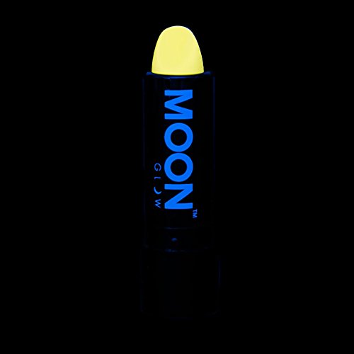 Moon Glow - Barra de labios neón UV 4.5g Pastel Amarillo - produce un brillo increíble bajo la iluminación/retroiluminación UV!