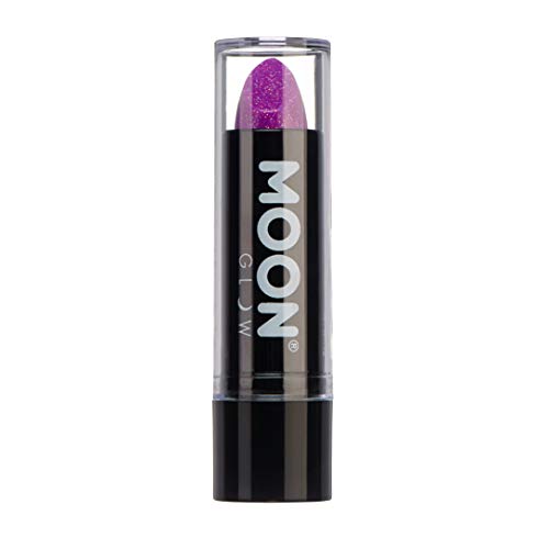 Moon Glow - Lápiz Labial con Brillo de Neón UV 5g - Púrpura- Brillan Intensamente bajo la luz UV