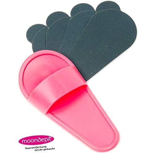 Moondepil Herramienta de belleza para eliminar el vello pequeño con almohadillas exfoliantes integradas, depilación fácil con depiladora de vello facial para pelos no deseados