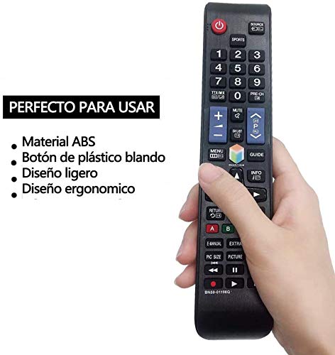 MOONN Nuevo Reemplazo Samsung BN59-01198Q Mando a Distancia Ajuste para LG LCD LED TV/Smart TV, No Requiere configuración para Samsung TV Mando a Distancia