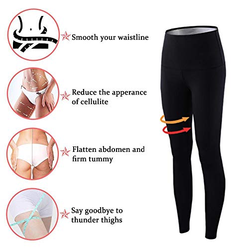 Moonssy Pantalones Deportivos Mujer, Leggins Reductores Adelgazantes, Leggins Anticeluliticos Cintura Alta, Mallas Fitness Push Up para Deporte Running Yoga Gym (S)