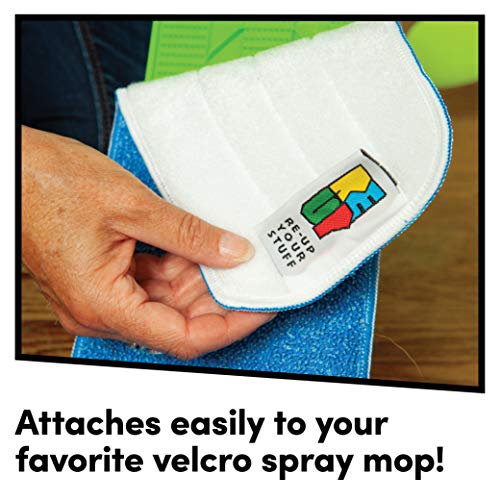 Mopa de Microfibra Cabecera de Repuesto para Trapeadora Re-Up (Seco/Mojado) compatibles con Bona Floor Care System (Paquete de 5)