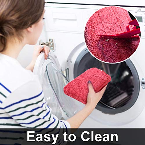 Mopa de Microfibra Cabecera de Repuesto, Tencoz 5Pcs Seco/Mojado Mopa de Microfibra Spray de Escoba de Microfibra para Todos los Trapeadores 16.5 "x6" para el hogar y la oficina