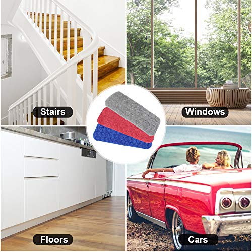 Mopa de Microfibra Cabecera de Repuesto, Tencoz 5Pcs Seco/Mojado Mopa de Microfibra Spray de Escoba de Microfibra para Todos los Trapeadores 16.5 "x6" para el hogar y la oficina