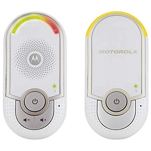 Motorola MBP 8 - Vigilabebés Audio "Plug-N-Go" con Modo Eco y Luz Nocturna, Color Blanco