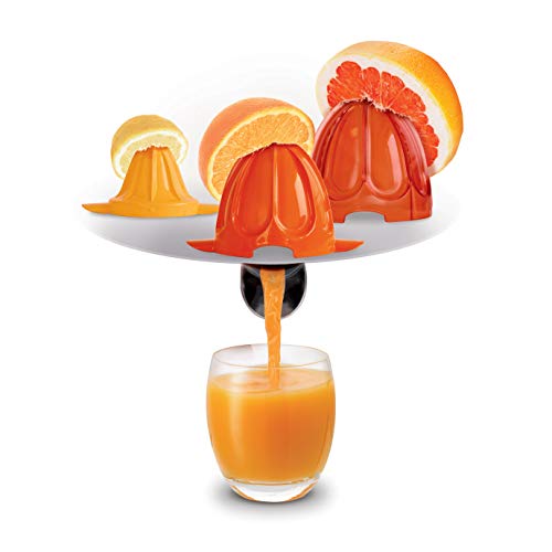 Moulinex Vitapress PC603D Exprimidor 100W de potencia con vertido directamente en el vaso, 3 conos para limones, naranjas, pomelos y tope antigoteo