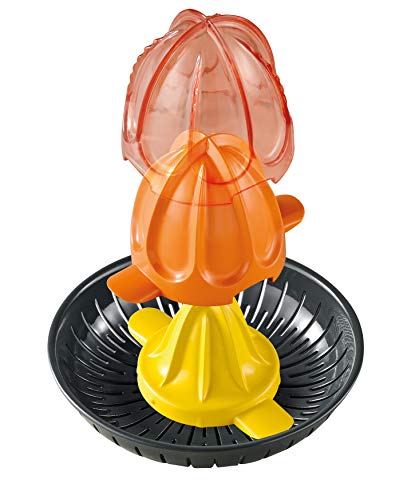 Moulinex Vitapress PC603D Exprimidor 100W de potencia con vertido directamente en el vaso, 3 conos para limones, naranjas, pomelos y tope antigoteo