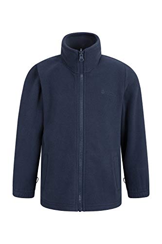 Mountain Warehouse Chaqueta Fell 3 en 1 para niños - Abrigo Triclimate Impermeable, con Chaqueta Interior y Capucha Desmontable, Bolsillos Laterales Azul Marino 9-10 Años