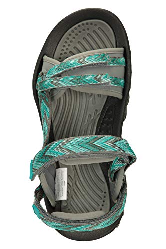 Mountain Warehouse Cyprus Sandalias para Mujer - Calzado Transpirable para Mujer, Forro de Neopreno, Plantilla con Cobertura de Microfibra - Deporte, Gimnasio, cámping Azul Talla Zapatos Mujer 38 EU