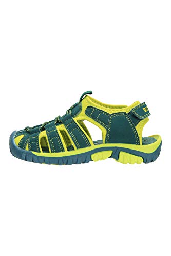 Mountain Warehouse Sandalias Bay para niños - De Neopreno, duraderas y Ajustables - Ideal para la Piscina, la Playa, Viajes y en Verano Verde 28