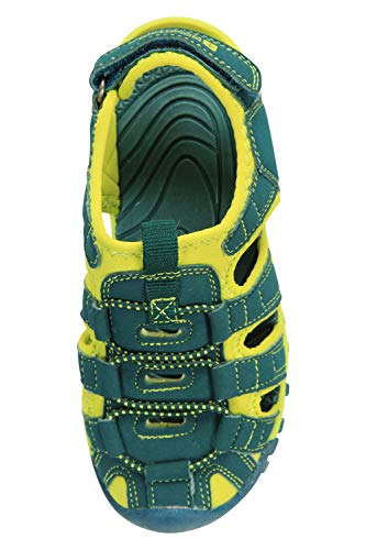 Mountain Warehouse Sandalias Bay para niños - De Neopreno, duraderas y Ajustables - Ideal para la Piscina, la Playa, Viajes y en Verano Verde 28