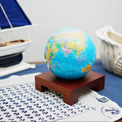 Mova El globo 4.5 pulgadas con un mapa político Azul