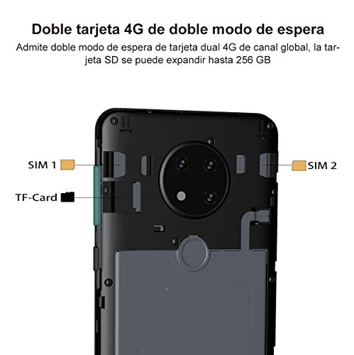 Móvil Libre, OUKITEL C19 Smartphone Dual SIM 4G,Pantalla HD+ de 6.49" 4000 mAh Bateria Triple Cámara Trasera de 13MP,2GB+16GB (256GB Ampliable) Telefono Movil Face ID,Verde