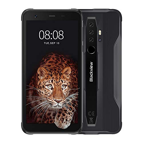 Móvil Resistente, Blackview BV6300 Pro Android 10 Smartphone 4G con Cámara Cuádruple 16MP+13MP, Helio P70 Octa-Core, 6GB+128GB-SD 128GB, Batería 4380mAh, 5.7” HD+ Telefono Movil Antigolpes, NFC/GPS