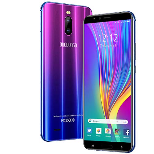 Moviles Libres 4G 6.0 Pulgadas, Android 9.0 3GB RAM 16GB ROM/128GB TF Teléfono Móvil Libre Quad-Core Dual SIM 4800mAh Smartphone Libre Cámara 8MP Face ID Moviles Buenos