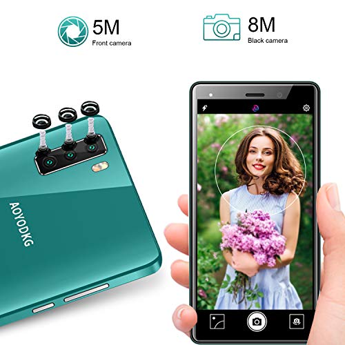 Moviles Libres Baratos 4G Tres Cámaras 8MP+5MP 1+16GB/128GB Android 9.0 Moviles Baratos y Buenos 5.0 Pulgadas Smartphone Libre 3400mAh Quad-Core 3 Ranuras Para Tarjetas (2 SIM +1 SD)