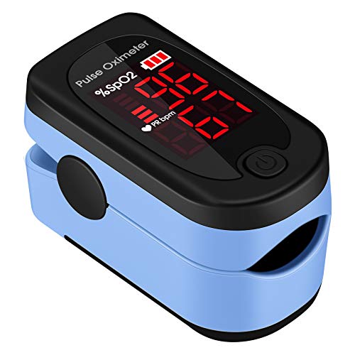 Mpow Dedo Oxímetro de Pulso, Pulsioxímetro de Dedo Pulsómetro Digital, Lector de Pulso Digital de Lectura Instantánea, Sensor de Oxígeno y Monitor de Frecuencia de Pulso