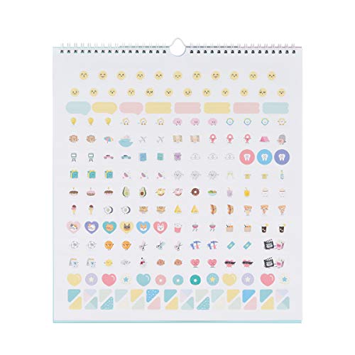 Mr. Wonderful WOA09847ES, Calendario de Pared 2020, Talla Única, Azul