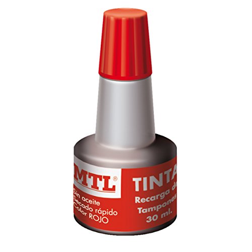 MTL 79536 - Tinta tampones y sellos, 30 ml, color rojo