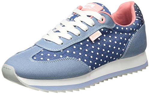 MTNG Attitude 69145, Zapatillas para Mujer, Azul (/Puntini Azul Claro C49334), 39 EU