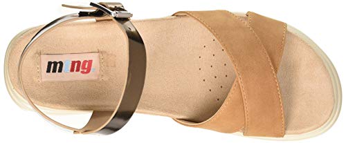 MTNG Collection 58975, Sandalias con Plataforma para Mujer, Marrón (Super Metallic Bronce/Matisse Camel C49882), 39 EU