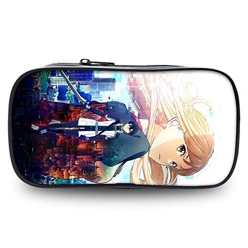 MUDRNO Lápices Caja De Múltiples Capas del Sword Art Online Anime Caja De Almacenamiento Linda Caja De Lápices De Estudiantes Masculinos Y Femeninos