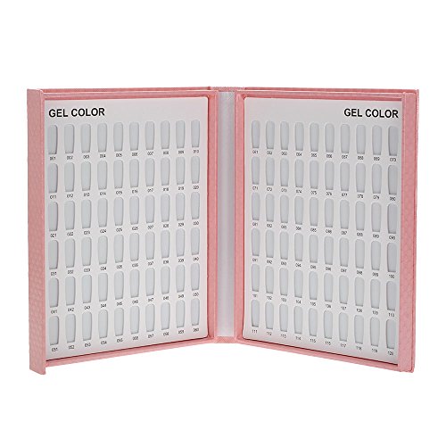 Muestrario de Uñas para Pintar, Anself Expositor Uñas para Muestra Color de Esmalte Gel de Uñas 120 Colores rosa d'Anself
