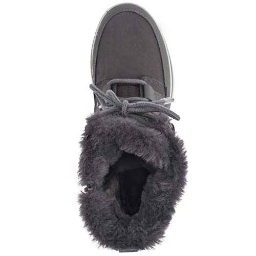 Mujer Acolchado Corto Nieve Invierno Piel Sintética Calentar Durable Impermeable Botas - 5 - GRE38 AYC0521