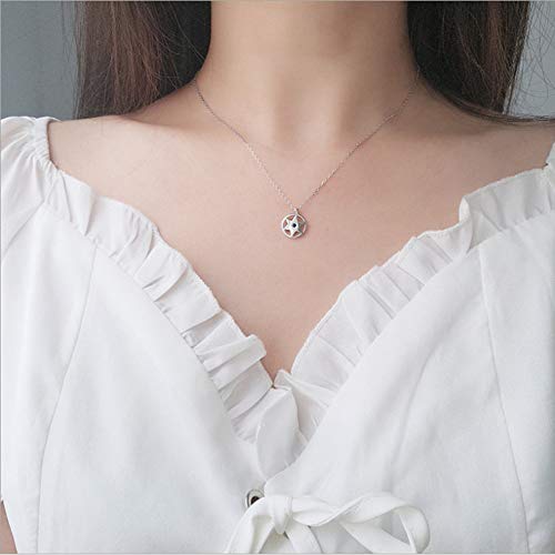 Mujer Collares Plata Ley 925, Brújula Misteriosa Estrella De Seis Puntas De Forma Exquisita Clavícula Necklace, Moda Temperamento No Es Fácil A Desvanecerse, Señoras Fina Joyería Regalo Accesor