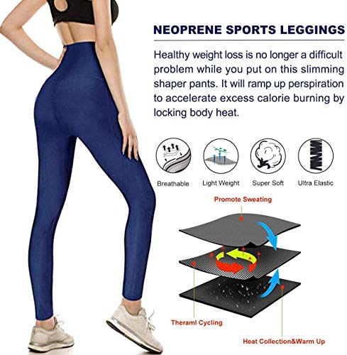 Mujer Deportivos Leggings Mallas Fitness Pantalones de Cintura Alta Pantalon Deporte Yoga Neopreno