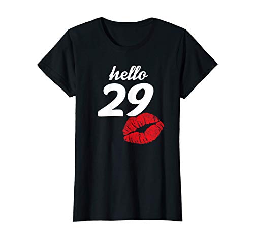 Mujer Hola 29 Mamá Regalos De Cumpleaños Para Las Mujeres 29 Años Camiseta