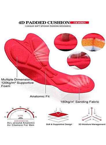 Mujer MTB Bicicleta Jersey Suit Verano Ciclismo Ropa Respirable Secado Rápido Manga Corta Ropa + 5D Gel Acolchado Pantalones Cortos + Reflexivo Tira + Tres Espalda Bolsillos S-L