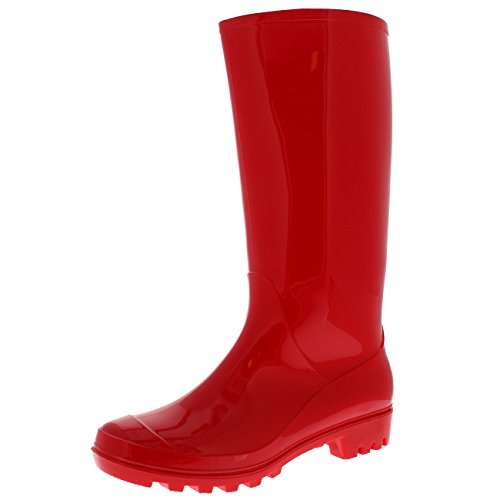 Mujer Original Alto Estiércol Invierno Nieve Impermeable Lluvia Botas De Goma Botas - Rojo Brillo - UK4/EU37 - BL0286