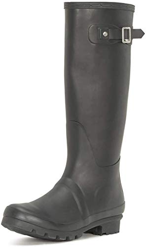 Mujer Original Tall Nieve Invierno Impermeable Lluvia Botas De Goma - Negro - 40