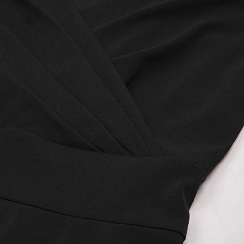 Mujer Vestido Años 50 sin Mangas con Volantes para Cóctel Fiesta L CL010698-1