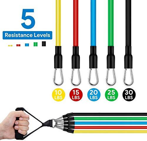 Muljexno Conjunto de Bandas de Resistencia, Correas para los Tobillos de Las piernas para Entrenamiento de Resistencia, Fisioterapia, Equipo de Ejercicios para el hogar