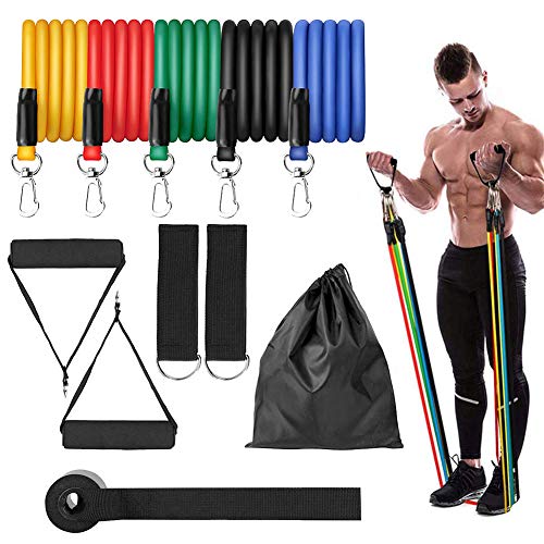 Muljexno Conjunto de Bandas de Resistencia, Correas para los Tobillos de Las piernas para Entrenamiento de Resistencia, Fisioterapia, Equipo de Ejercicios para el hogar