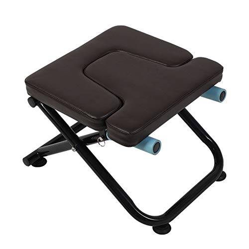 Multifuncional Pequeña Casero Plegable Yoga Invertido Heces, Se Puede Utilizar Para Invertido Yoga De La Aptitud, Puede Dar Forma Al Cuerpo, Calmar La Cintura Y Cuello, De Tubos De Acero De La PU