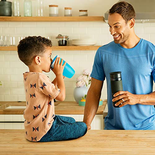 Munchkin Miracle 360° - Vaso antiderrames, azul/morado, 296 ml, 2 uds