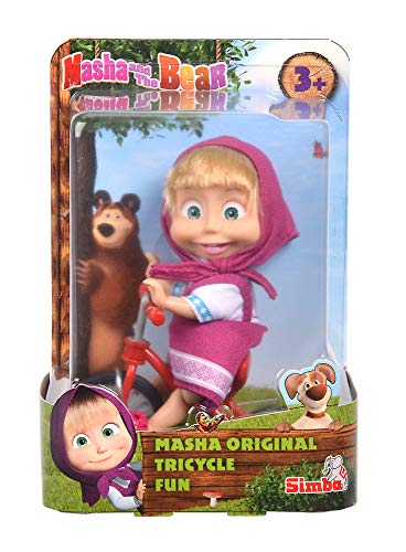 Muñeca Masha de 12cm de Masha y el Oso con triciclo (Simba 9302059)