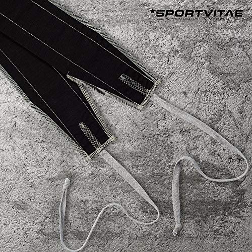 Muñequeras Deportivas Ajustables Tela Ripstop (Anti Rasgaduras) Strength Wrist Wraps Crossfit Powerlifting Bodybuilding Gimnasia Olímpica Hombre Mujer