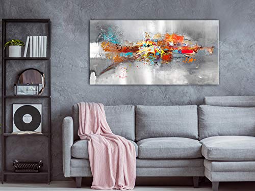 murando Cuadro en Lienzo Abstracto 120x60 cm 1 Parte Impresión en Material Tejido no Tejido Impresión Artística Imagen Gráfica Decoracion de Pared Colorido a-A-0415-b-a